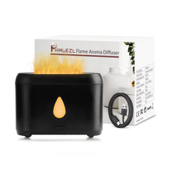 Black Flame Diffuser 200ml Ultrasonic Aroma Diffuser with auto-off and night light