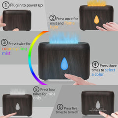 Essential oil diffuser with auto-off protection indicator