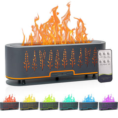 Wheat-gray flame diffuser with a 200ml water tank - front view