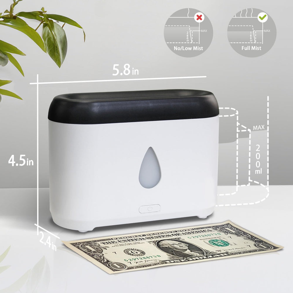 Compact aroma diffuser placed on a bedside table