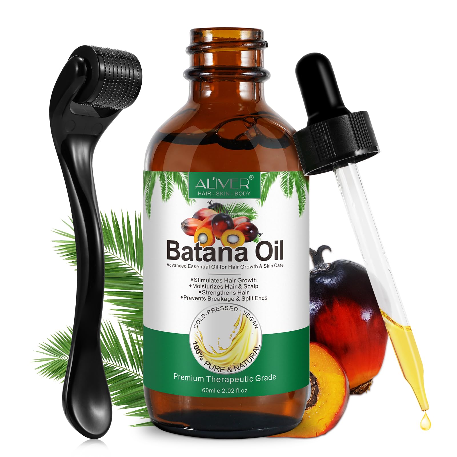 Flasture Batana Oil bottle ready for hair care and nourishment, showcasing purity and quality.