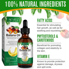 Flasture Batana Oil drops highlight concentrated nutrients for targeted nourishment.