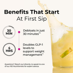 Flatter Me Fiber GLP-1 Booster packaging back side