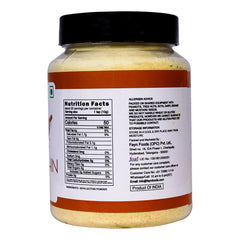 Close-up of fine white soya lecithin powder