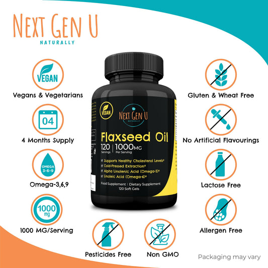 Close-up of flaxseed oil capsules softgels