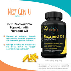 NextGenU flaxseed oil capsules Pack of 2 product image