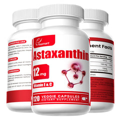 Fleamart Astaxanthin 12mg 120 capsules packaging