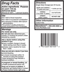 Fleet gentle relief illustration demonstrates quick non-stimulant relief option.