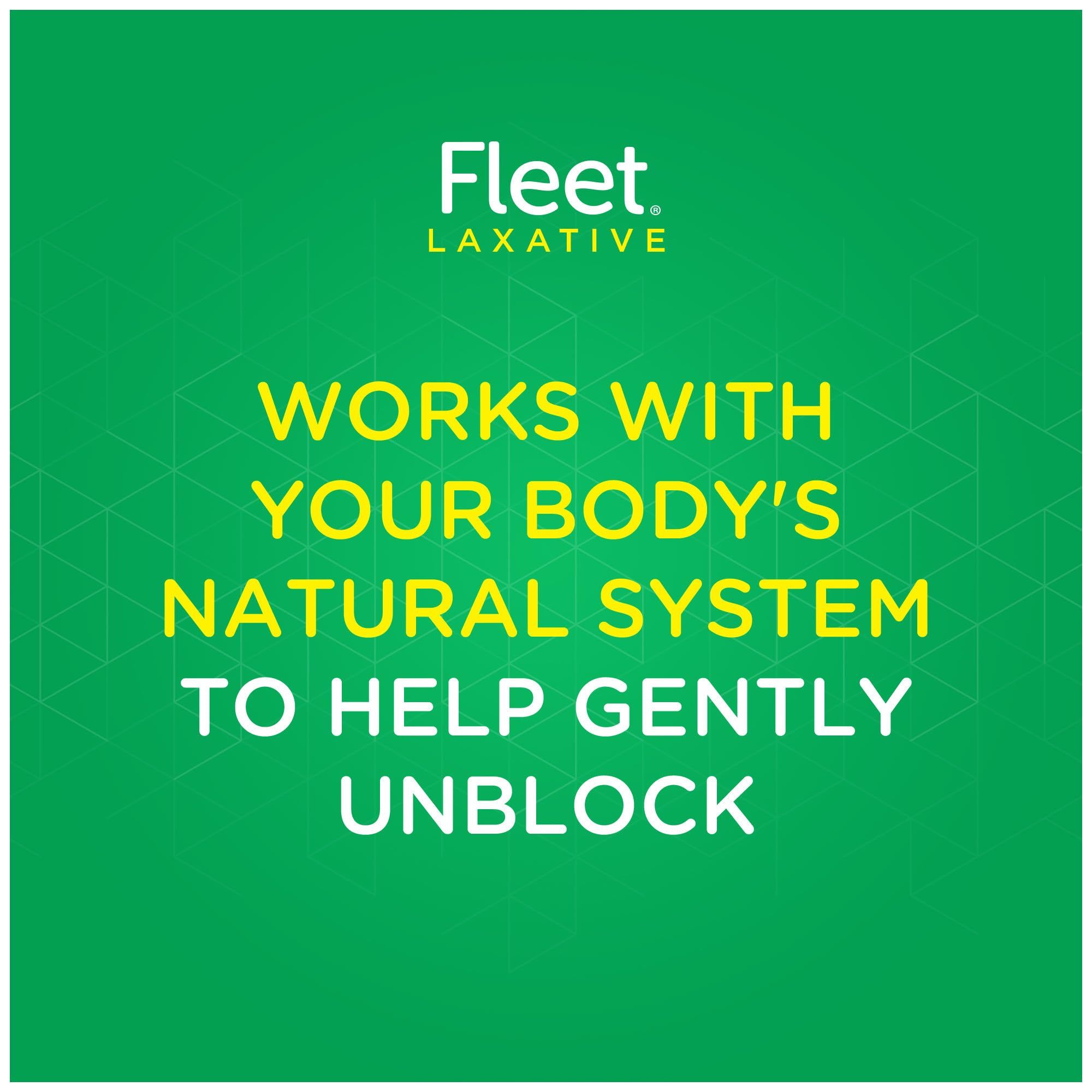 Fleet Laxatives easy-glide lubricated tip supports smooth insertion.