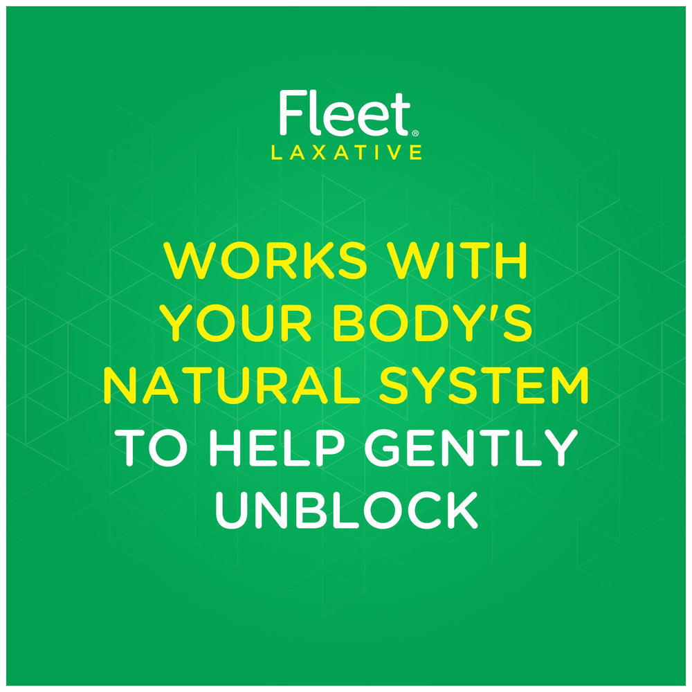 Fleet Laxatives easy-glide lubricated tip supports smooth insertion.