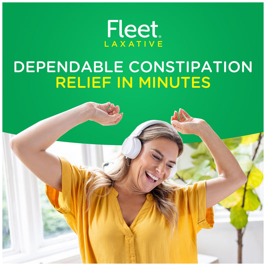 Fleet Laxatives packaging shot highlights the doctor-recommended option.