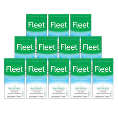 Fleet glycerin suppositories box shows discreet packaging for convenient at-home use.