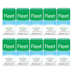 Fleet Liquid Glycerin Suppositories box shows compact packaging for easy home storage.