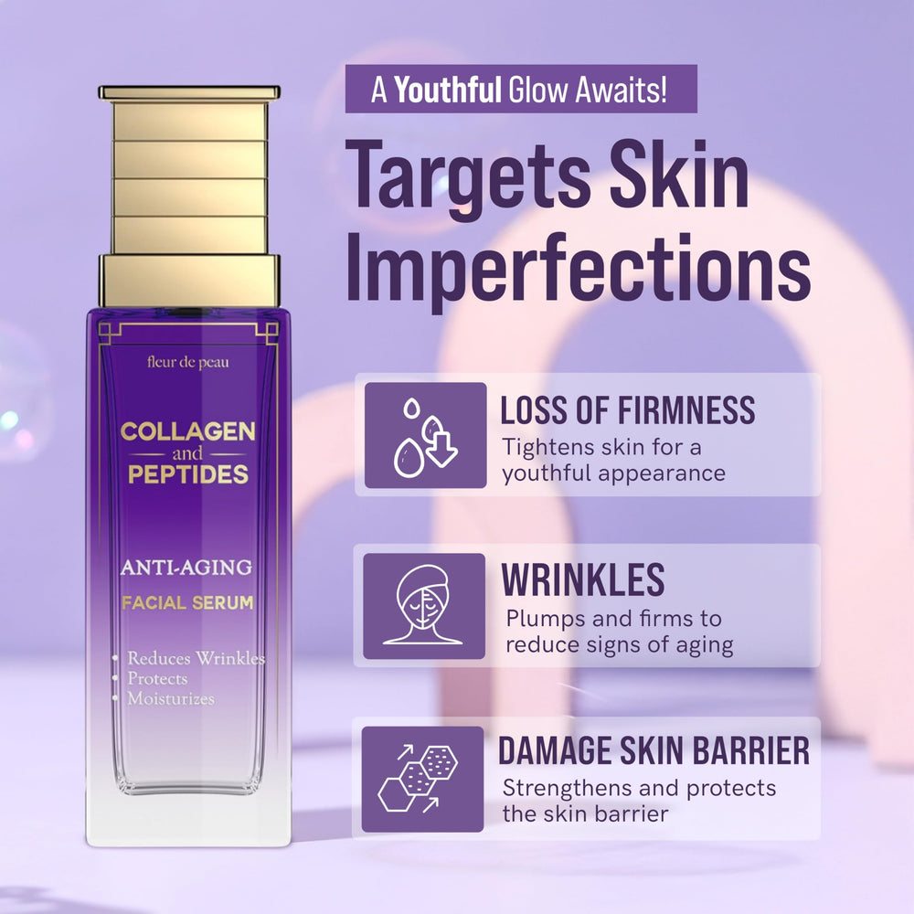 Fleur De Peau serum skincare routine step image suggests morning and night use