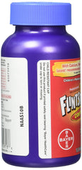 Flavors cherry, orange, grape, and peach pineapple for Flintstones vitamins