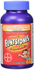 Front label of Flintstones Chewable Kids Multivitamins bottle