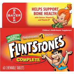Flintstones Complete Multivitamin Chewables bottle with 60 tablets