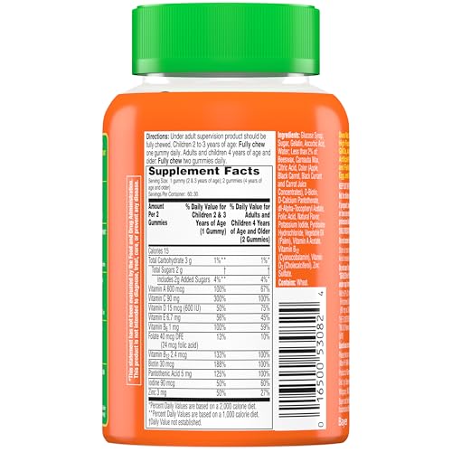 Flintstones Immunity Gummies supplement facts and ingredients