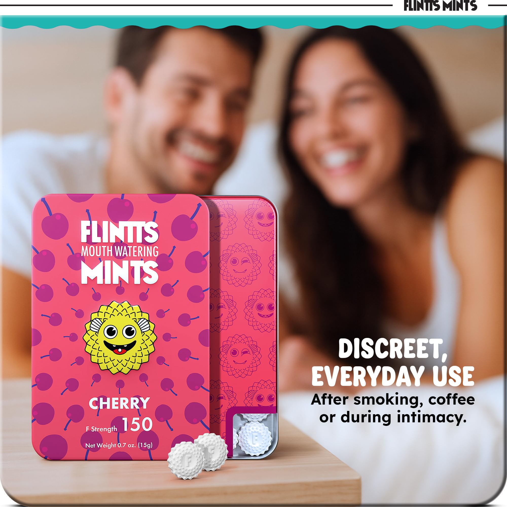 On-the-go Flintts Mints for fresh breath