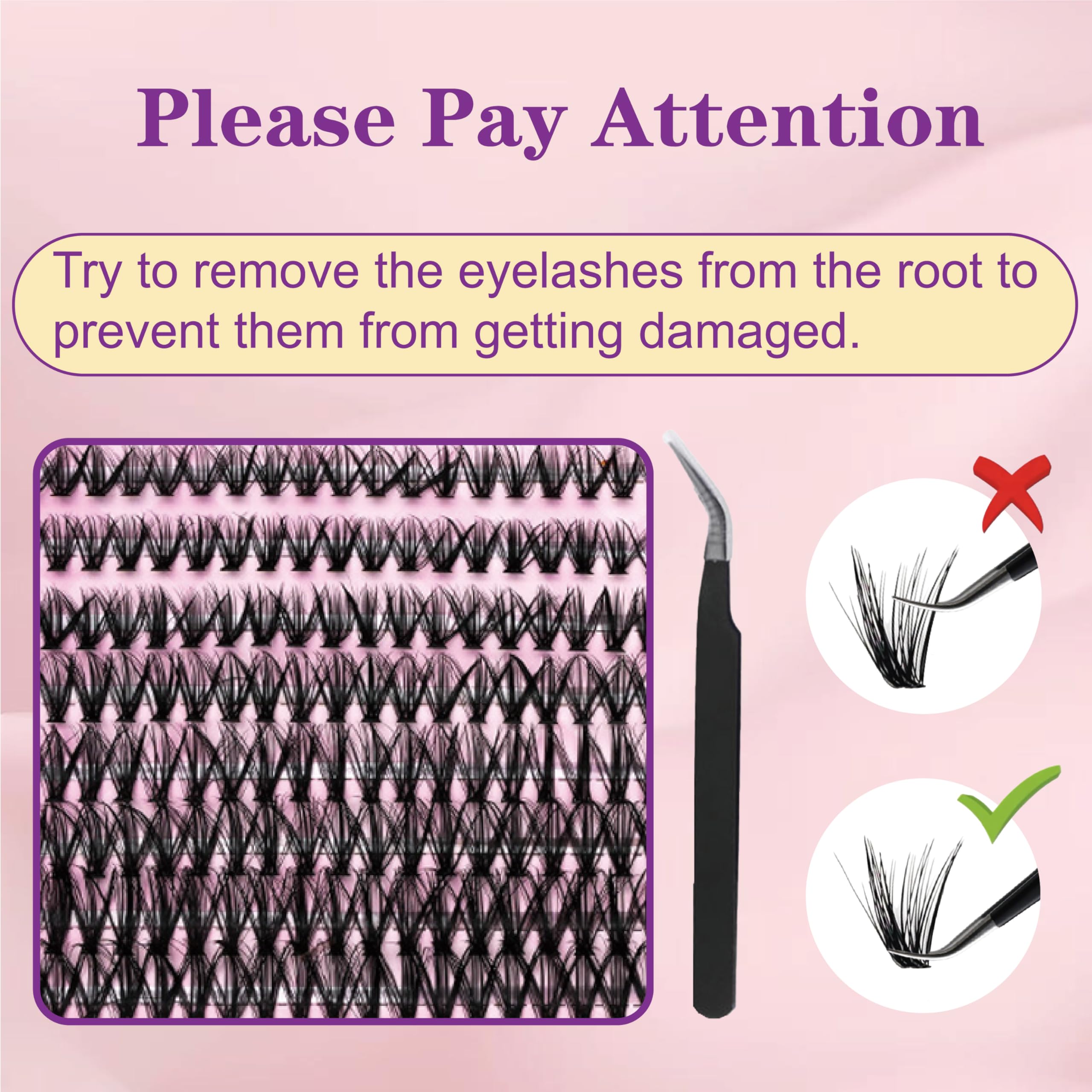 Flomitta Lash Clusters Kit glue with water resistance for longer wear.