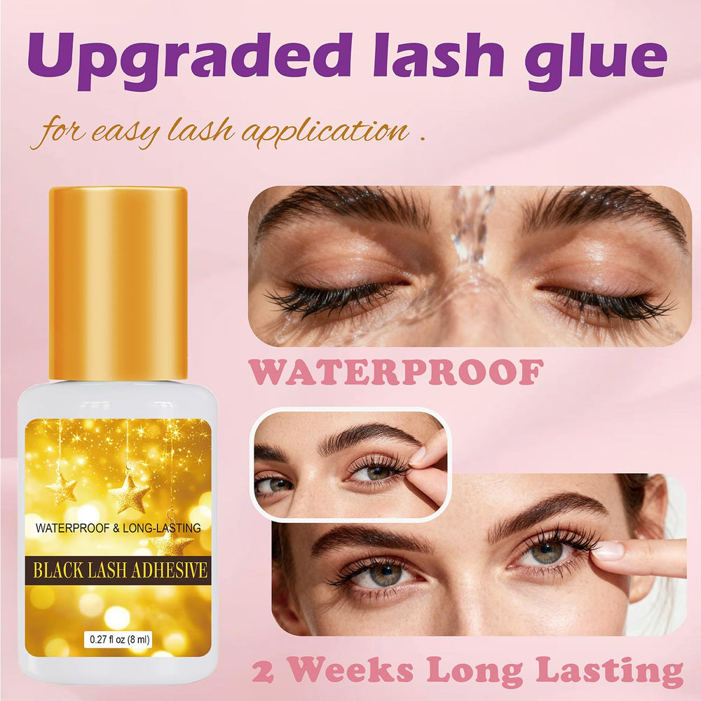 Flomitta Lash Clusters Kit mixed lengths for natural lash fusion.
