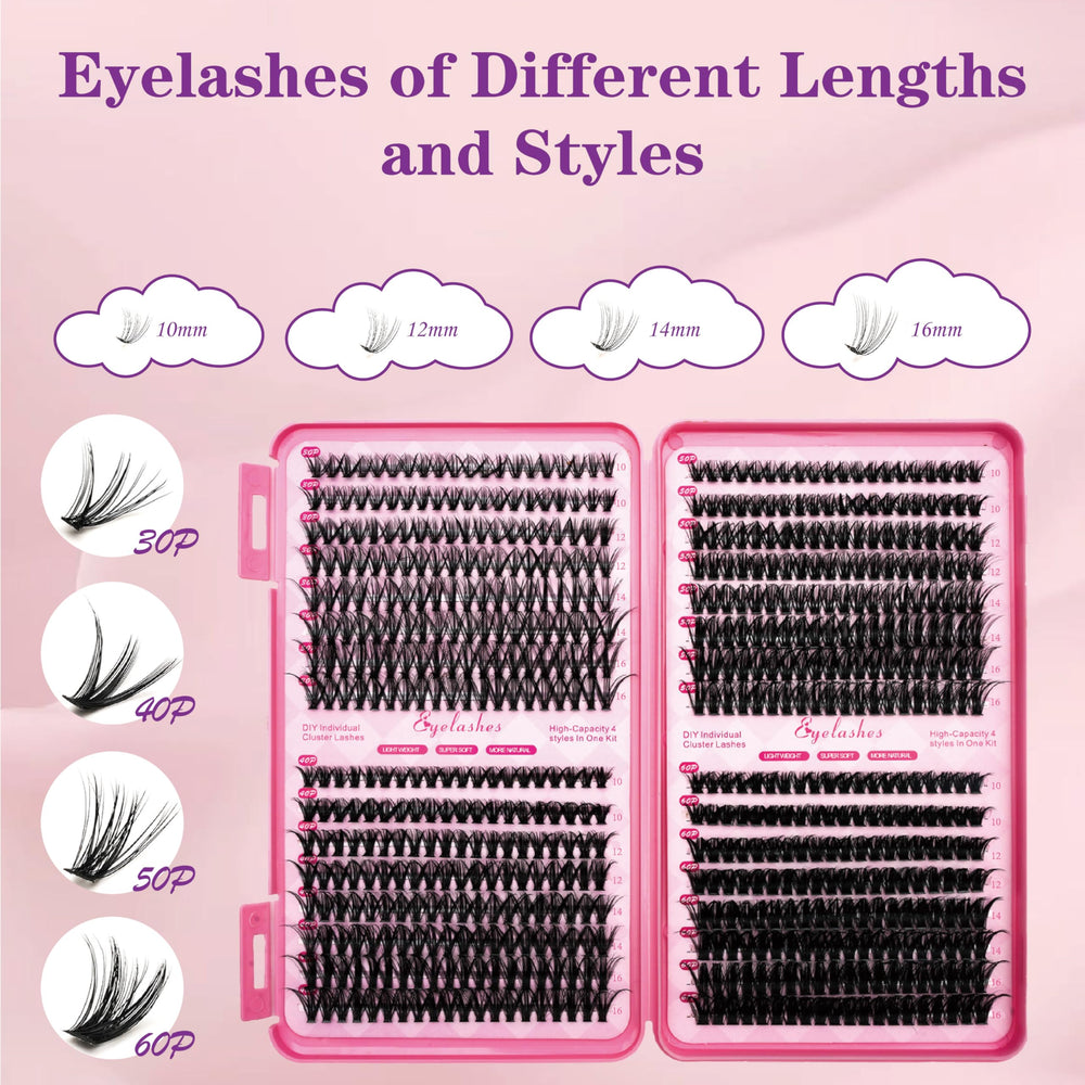 Flomitta Lash Clusters Kit remover for easy, safe removal.