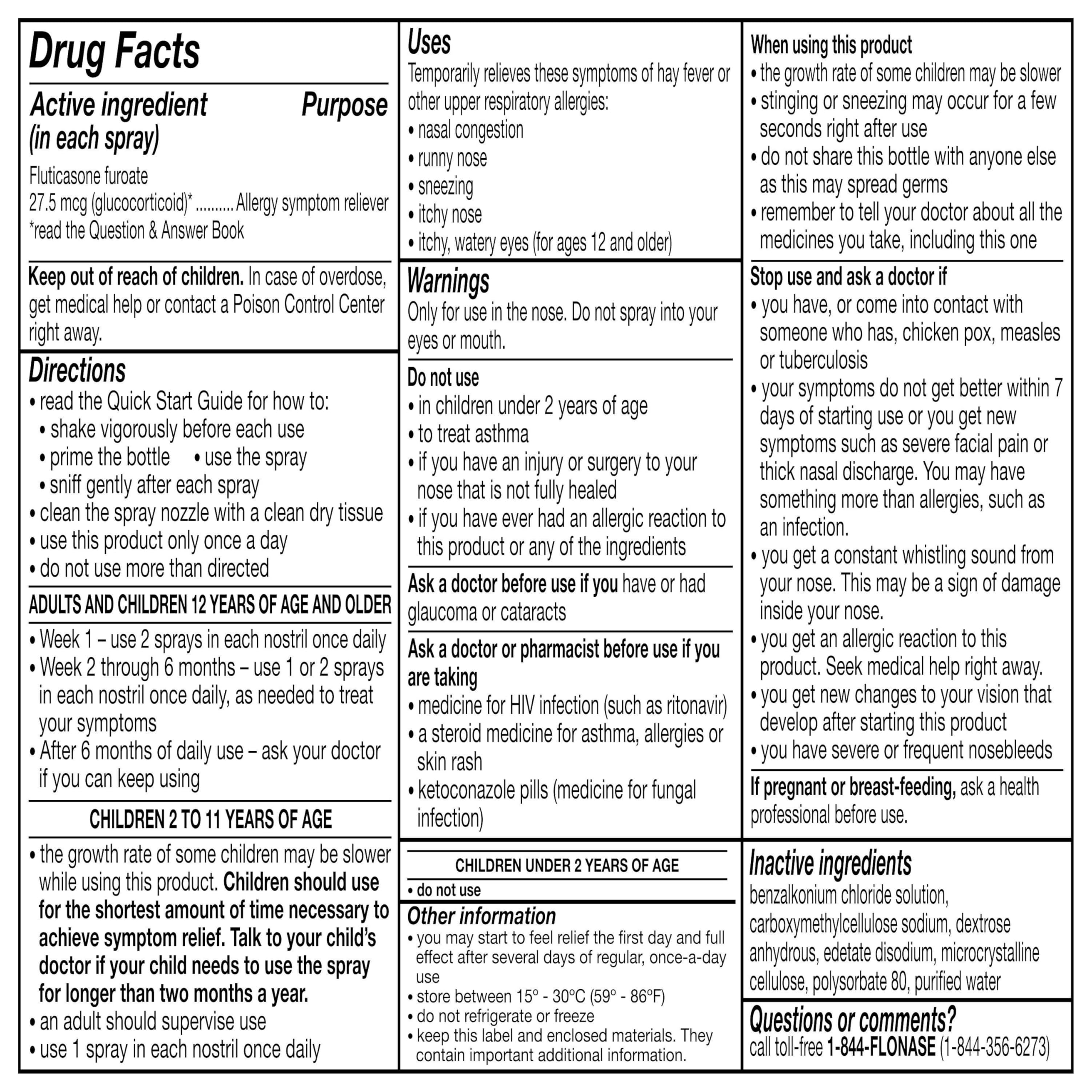 Flonase Sensimist adults 12+ use demonstrates suitability.