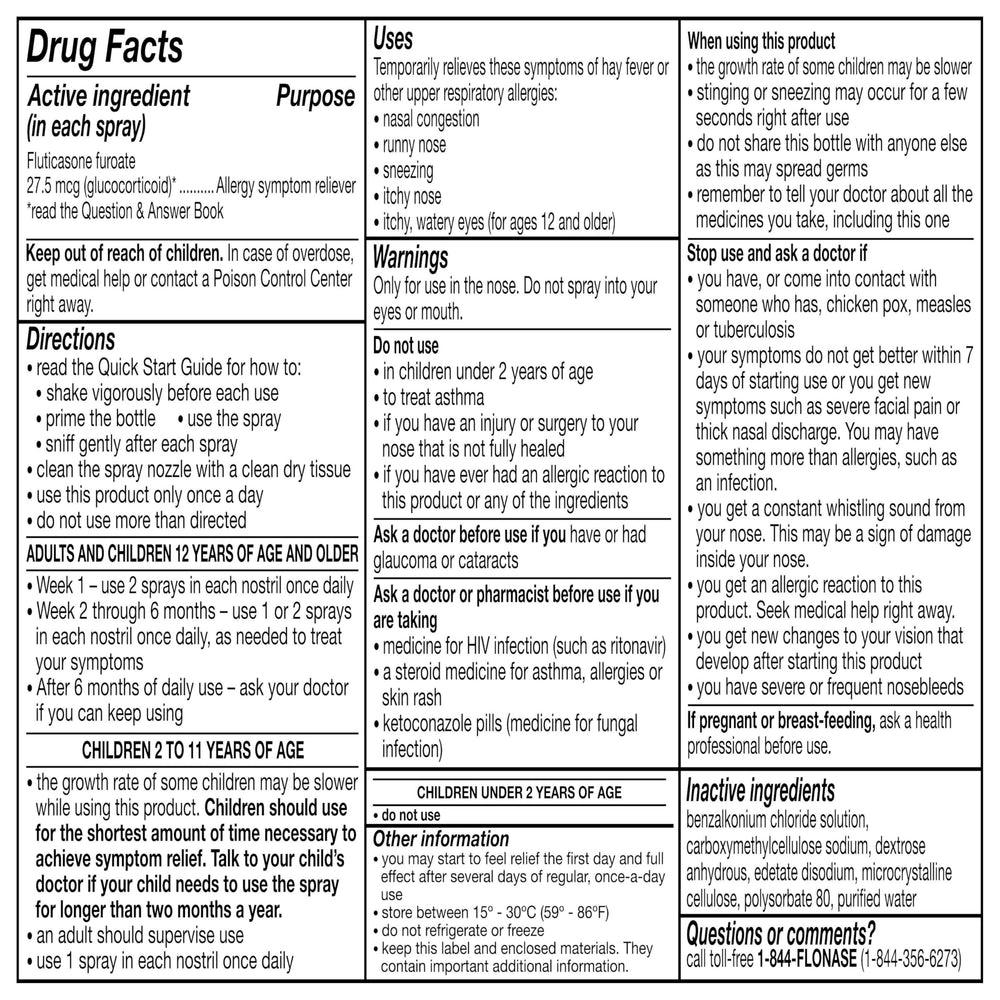 Flonase Sensimist adults 12+ use demonstrates suitability.