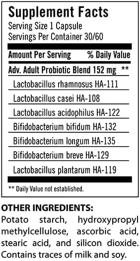 Close-up of probiotic capsules for adults over 55