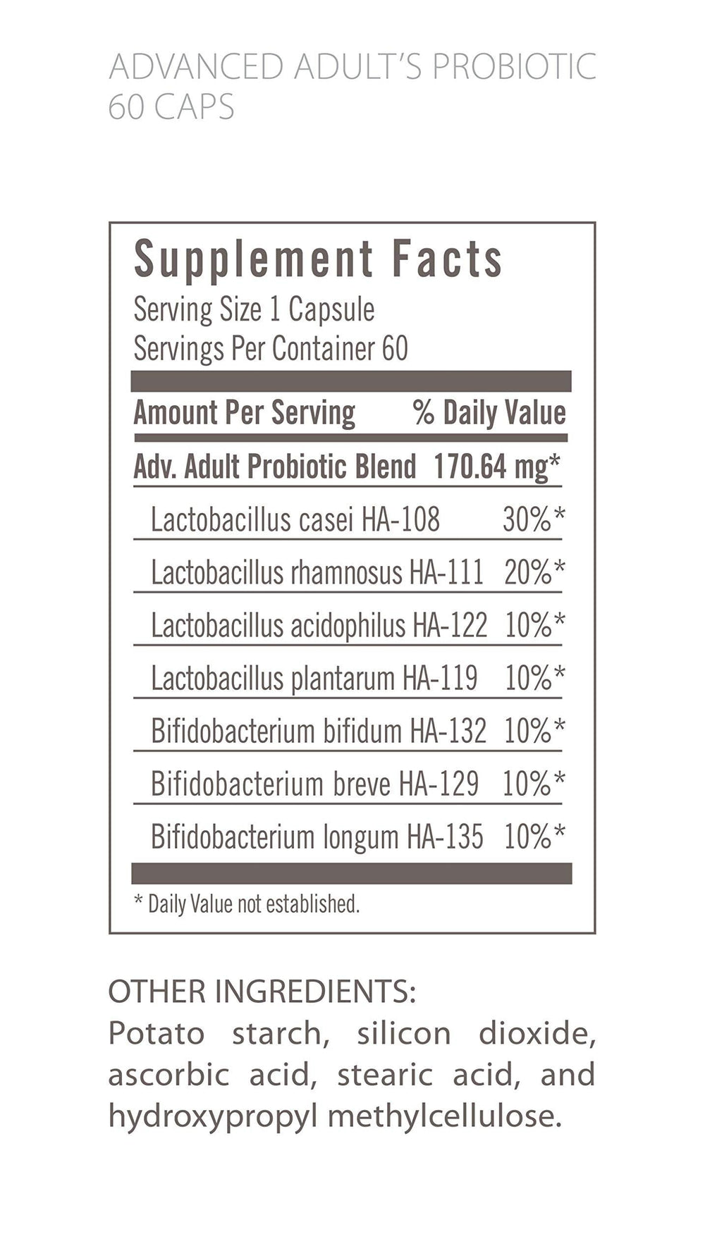 Close-up of probiotic capsules highlighting 34 Billion CFU and 7 senior strains
