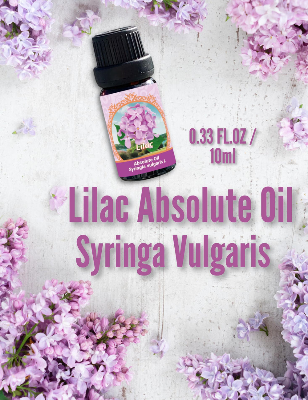 Flora Aromatics Lilac Absolute Oil dropper for precise blends in fragrance projects