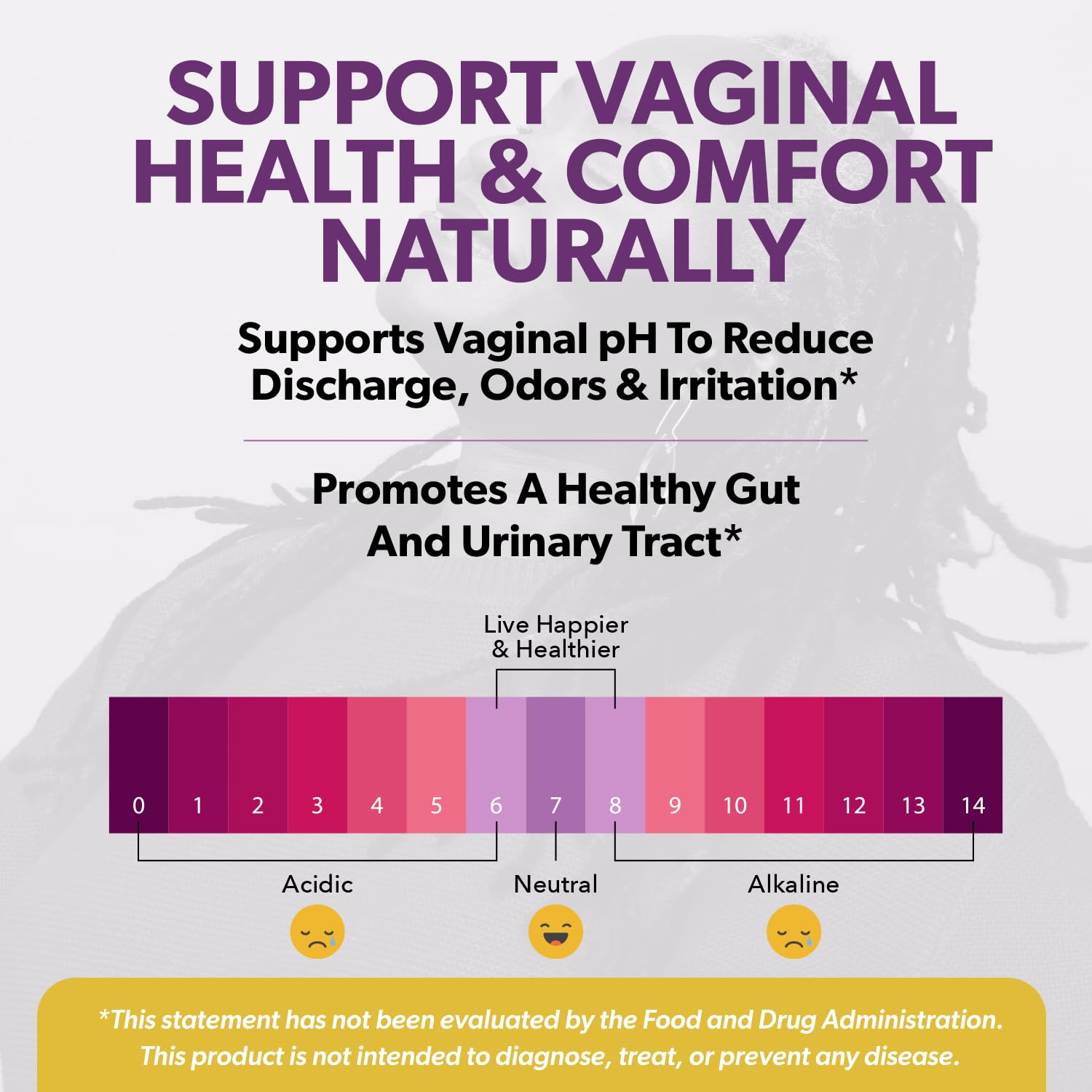 60 vegan capsules designed for urinary tract, bladder, gut and vaginal health