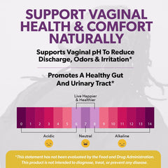 60 vegan capsules designed for urinary tract, bladder, gut and vaginal health
