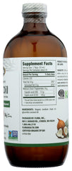 Label indicating Flora MCT Oil is non-GMO, vegan, gluten-free, keto-friendly