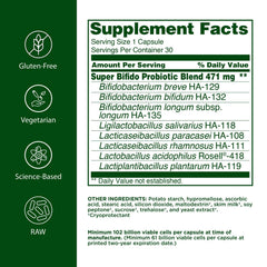 Flora probiotic capsules with eight strains for digestive harmony