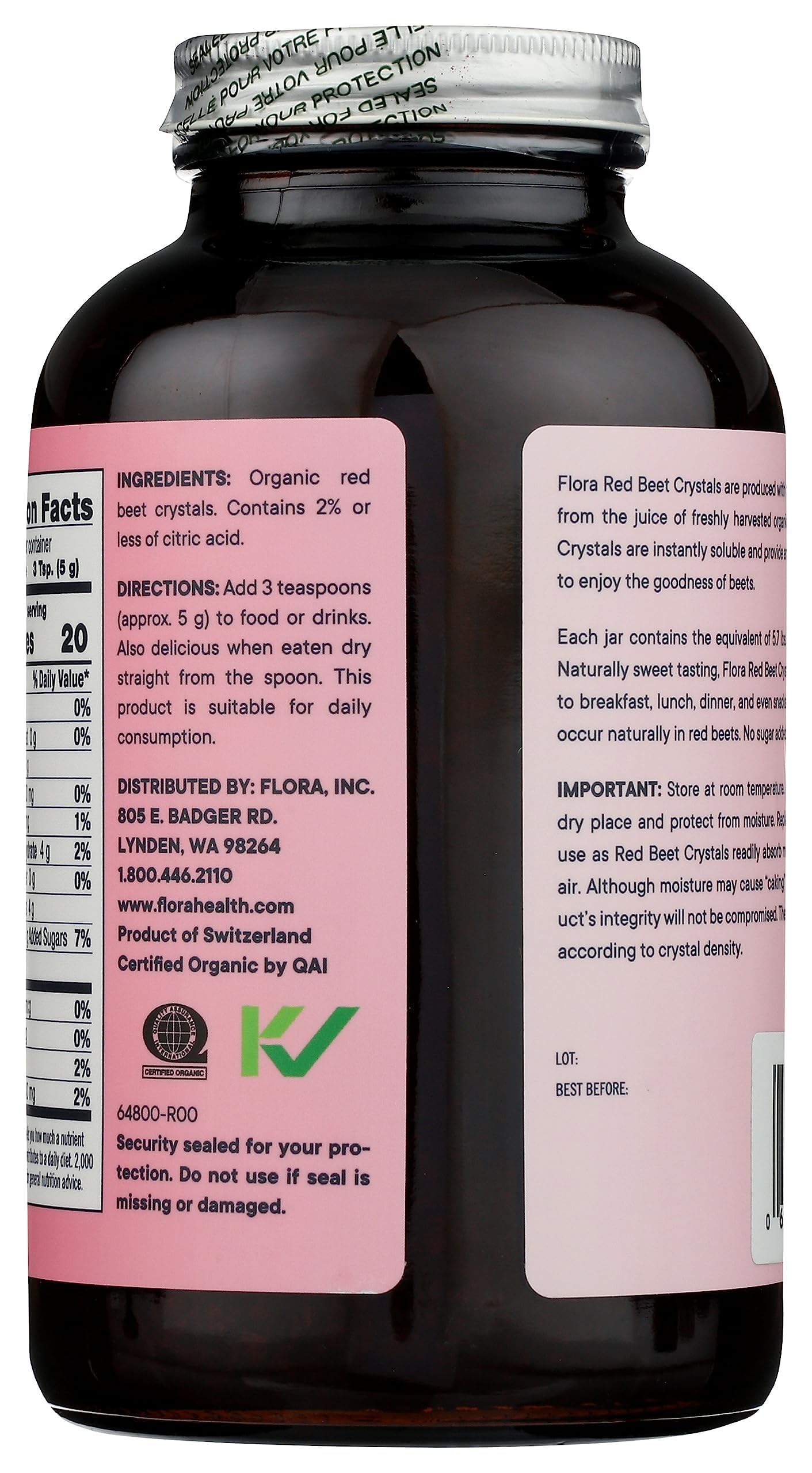 Fine red beet crystal powder
