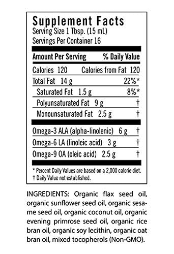 Close-up view of the cold-pressed oil blend