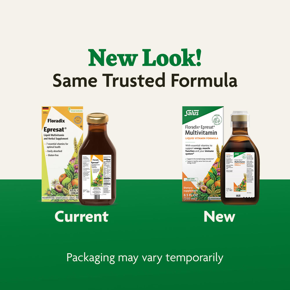 Healthy adult lifestyle image with Floradix Epresat product