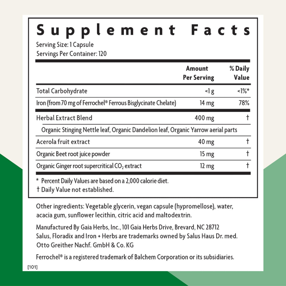Floradix Iron + Herbs being poured for convenient daily use.