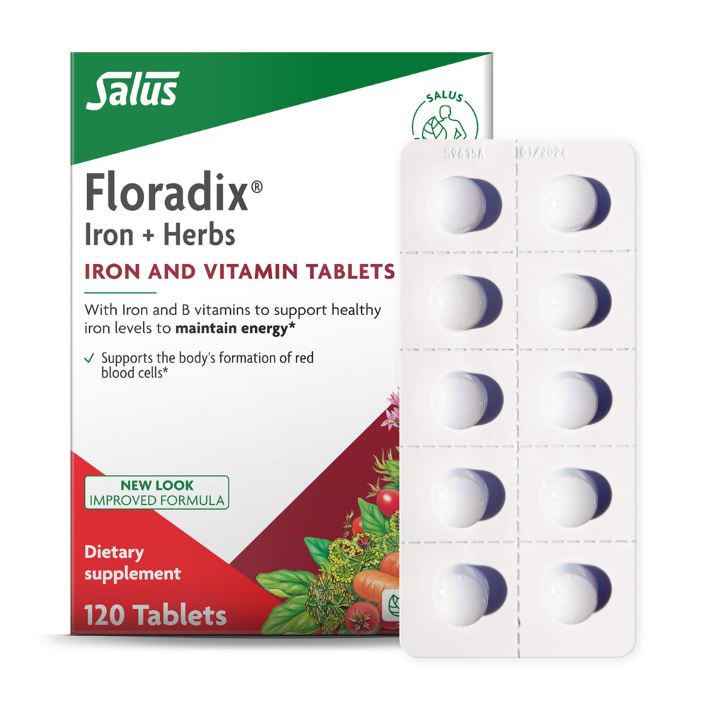 Floradix Iron Tablets bottle - front view