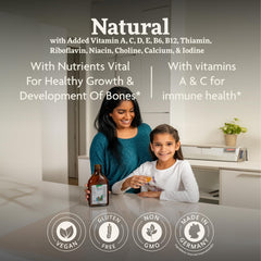 Liquid multivitamin for kids with fruit juice concentrates