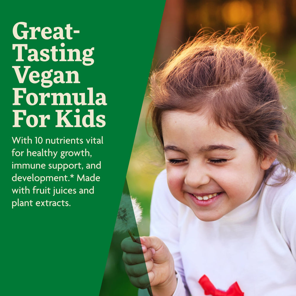 Product packaging showing purity-tested, non-GMO, vegan, gluten-free attributes