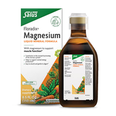 Floradix Magnesium liquid supplement bottle (8.5 fl oz) on white background