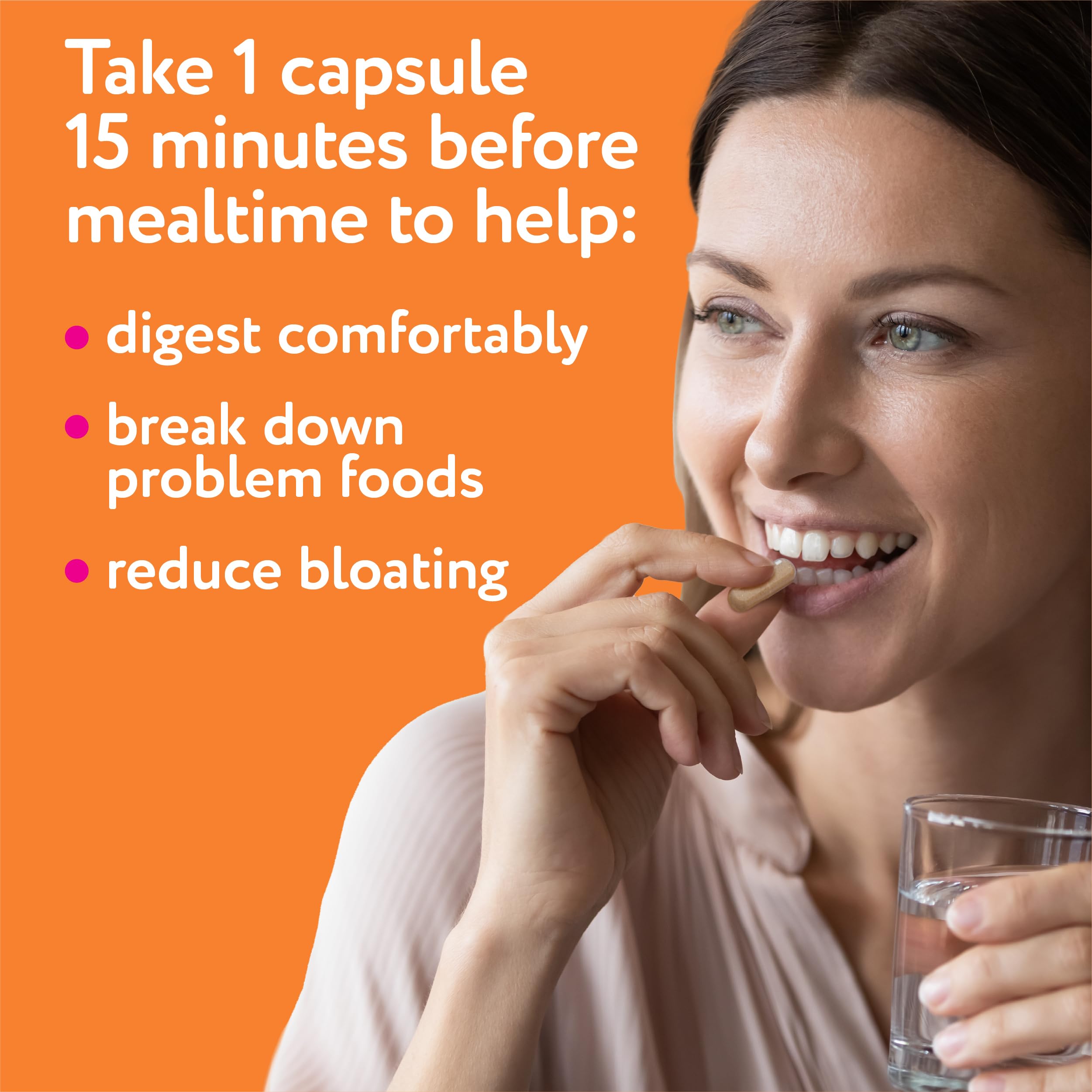 Graphic illustrating 16 essential digestive enzymes