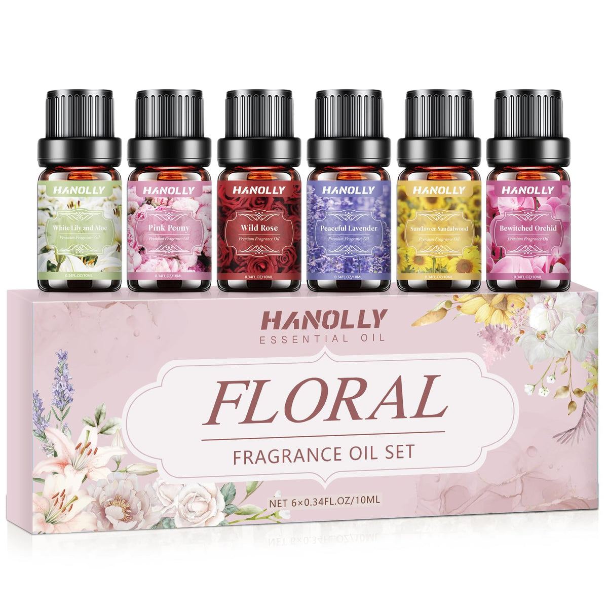 Floral Essential Oils Set packaging