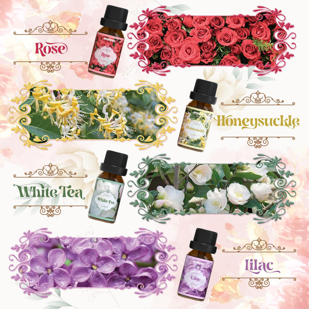 Cherry blossom essential oil bottle with blossoms