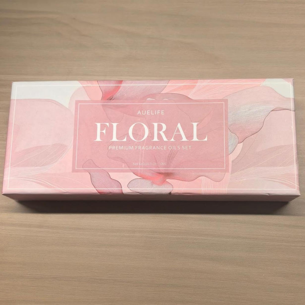 Gift-ready packaging for floral essential oils set