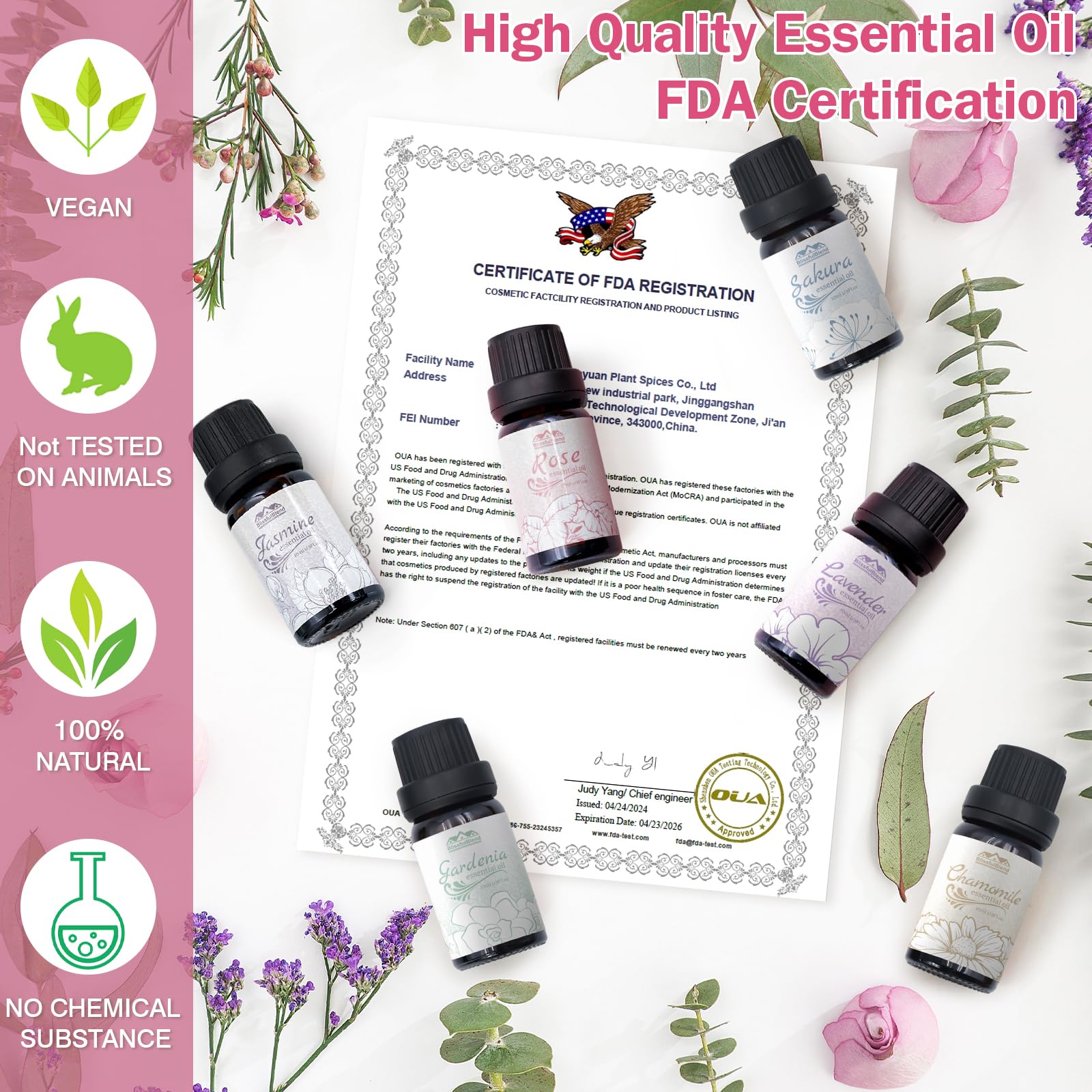 Chamomile essential oil 10ml bottle