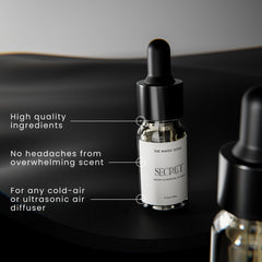 Close-up of premium floral notes in diffuser oil