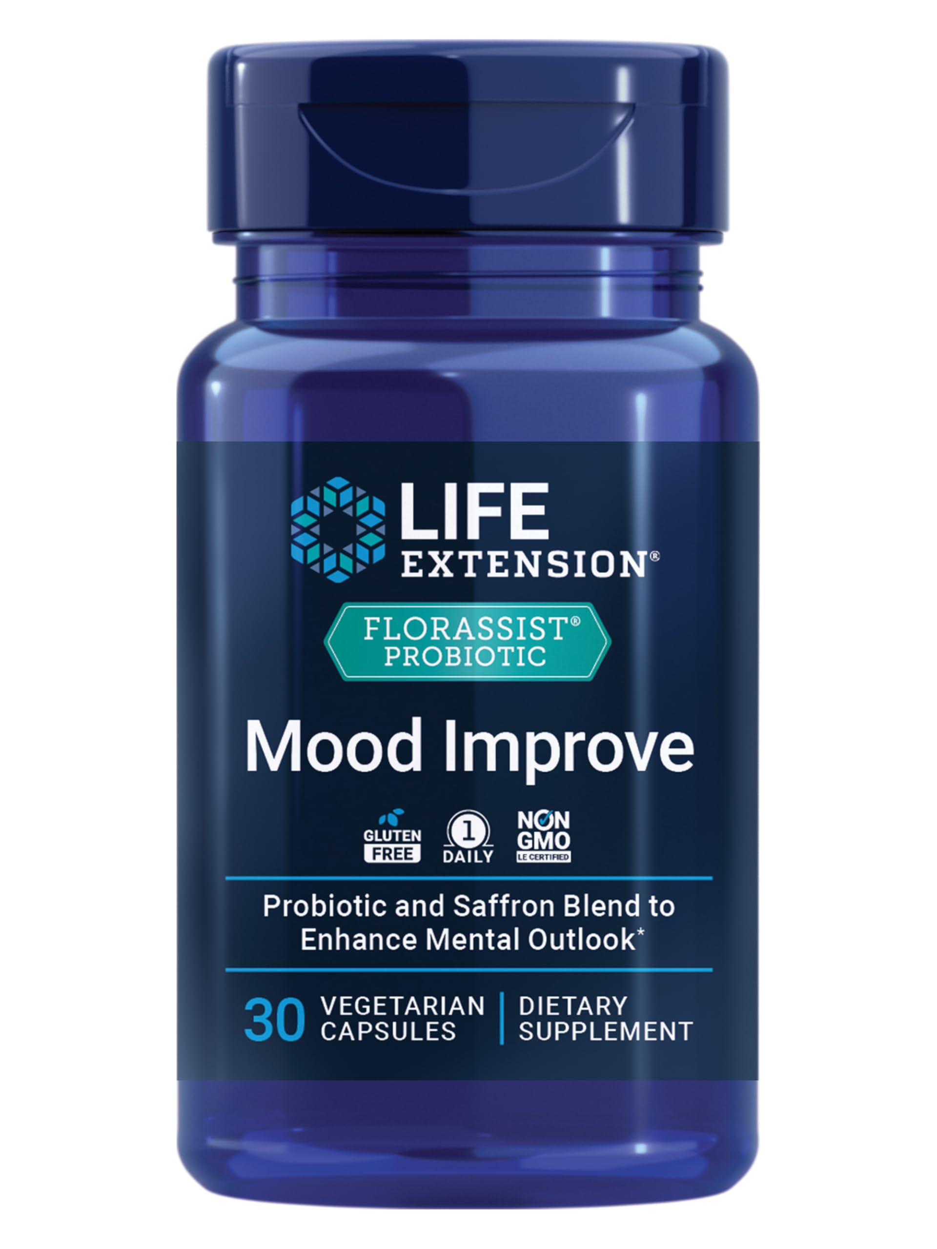 Life Extension FLORASSIST Mood Improve bottle label